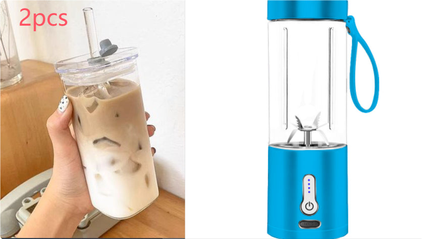 New Portable Blender Hand Operated Juice Extractor Portable Fruit Cooking Kitchen Supplies